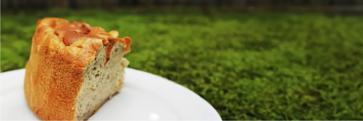 犬用のバナナシフォンケーキ